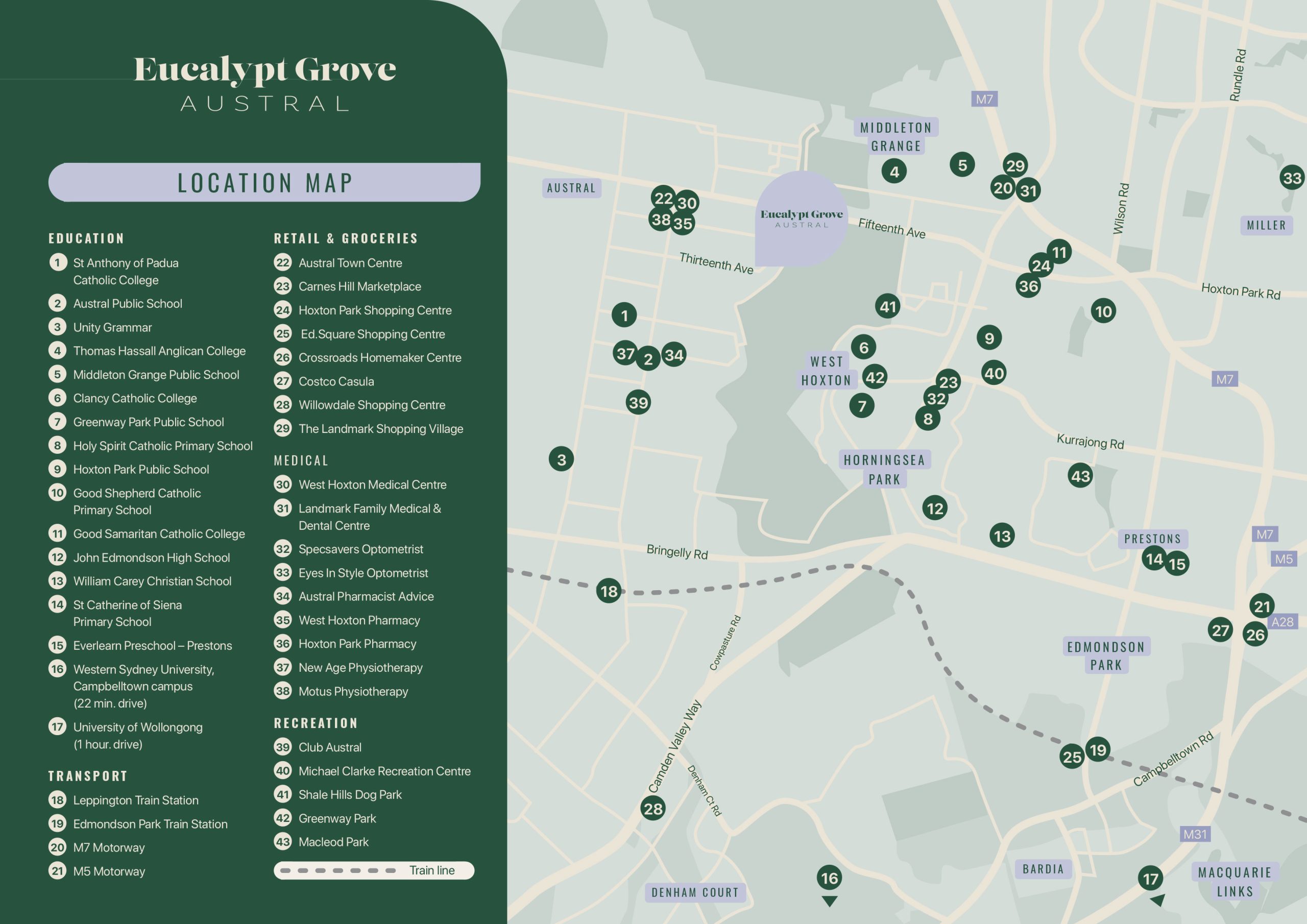Eucalypt Grove location map