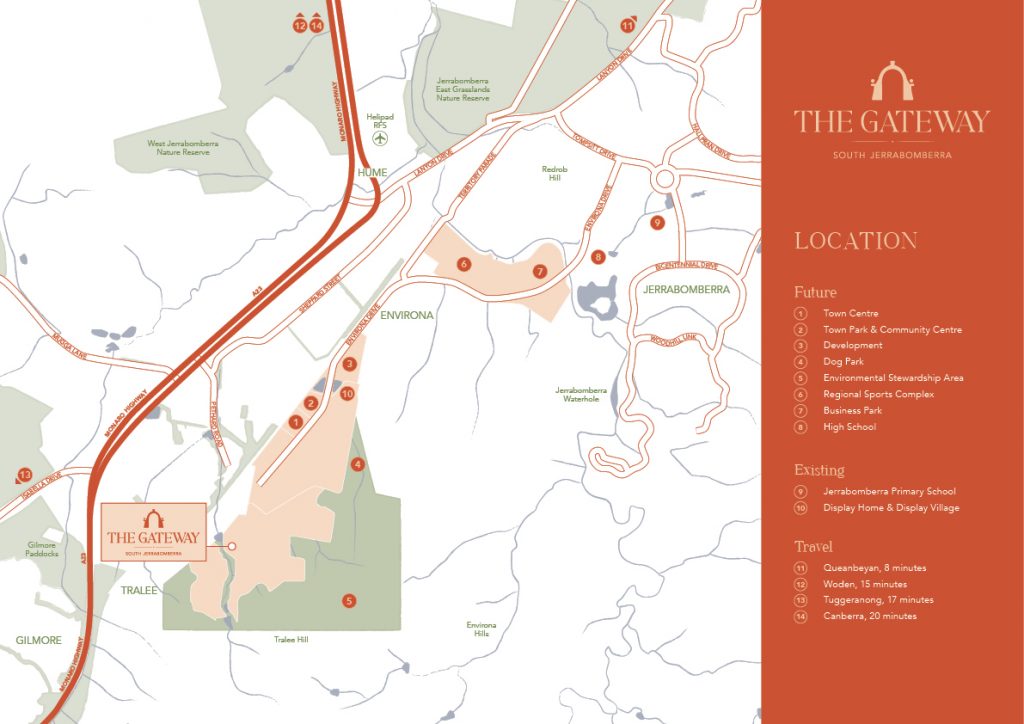 The Gateway location map