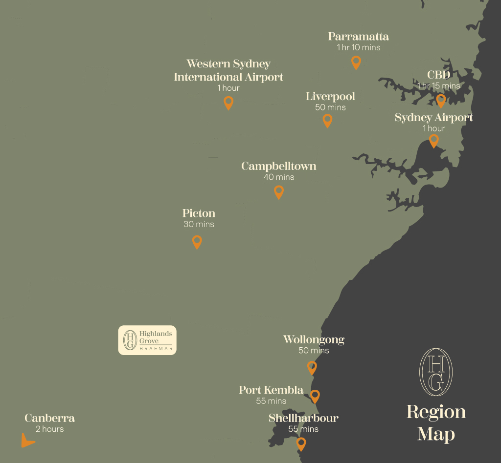 Highlands Grove region map