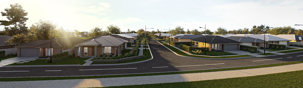 Highlands Grove aerial render